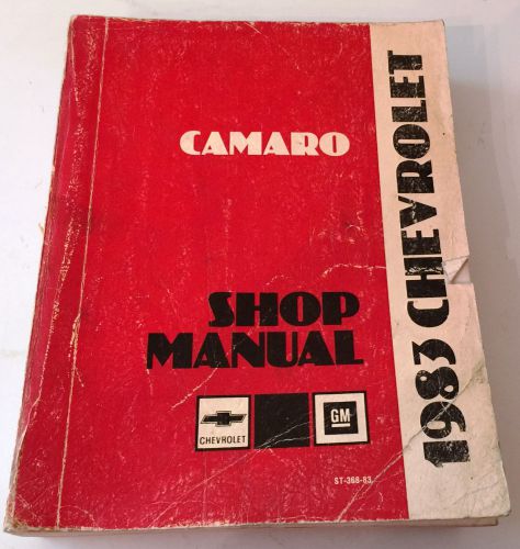 1983 chevrolet camaro service manual 3rd gen z28 gm berlinetta