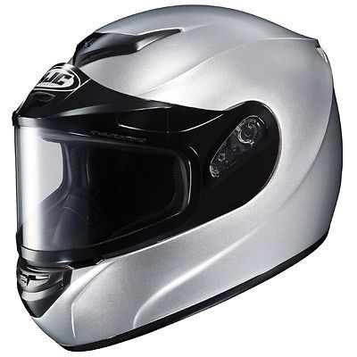 Hjc cs-r2 solid snow helmet w/electric shield silver xs