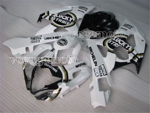 White injection plastic fairing fit for 2005-2006 suzuki gsxr 1000 k5 05 06 q#19