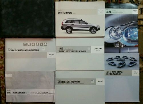 2006 volvo xc-90 owners manual complete set with case