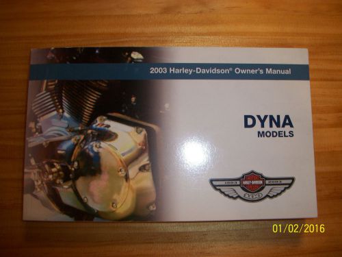 Harley davidson dyna 100th anniversary owners manual