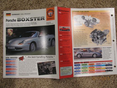 ★★ porsche boxster - collector brochure specs info 1996+ ★★