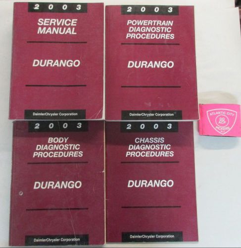 2003 dodge durango service shop repair manual set