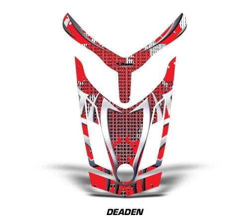 Ski doo rev xr gsx summit sled sticker decal hood graphic kit 2013 deaden - red