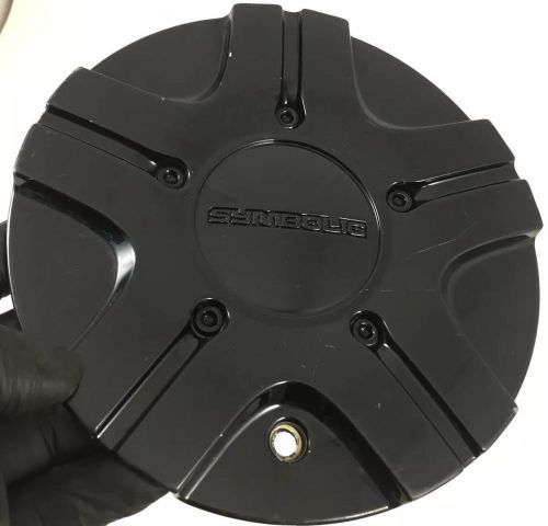 (1) symbolic wheels black  center cap cover # ld-5  7&#034;1/4