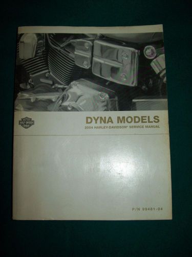 2004 dyna models harley davidson service manual (used)