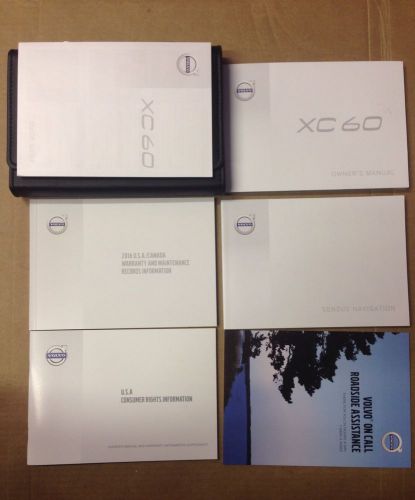 2016 volvo xc60 owner&#039;s manual with case