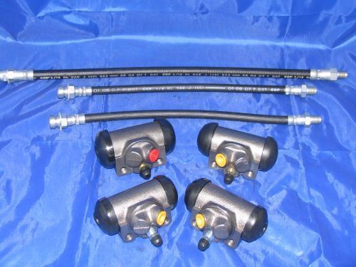 4 wheel cylinders &amp; hoses 37 38 39 40 41 pontiac - new