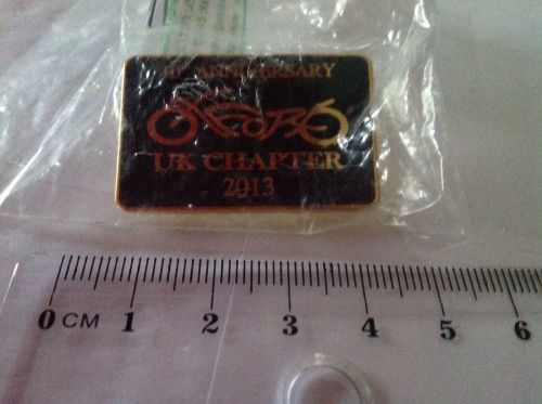 Harley-davidson  hog 10th anniversary oxford uk chapter badge