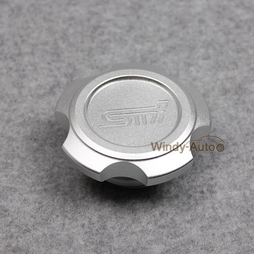 Sti silver engine oil filler cap tank cover fit for subura outback justy wrx