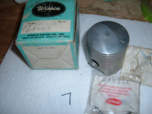 Piston, vintage nos wiseco 340 jlo j-342-s rings,circlips 59.6mm - snowmobile