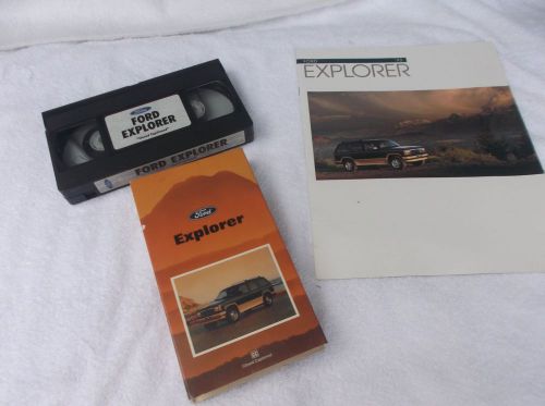 1993 ford explorer dealer brochure and vhs tape