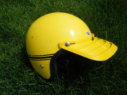 1970s baja 1000 yellow motocross helmet motorcycle moto-x yamaha suzuki sz: 7.25