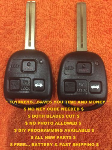 &#034;pre-cut&#034; diy program 3 button fob remote key with pwr trunk listed models 02-2