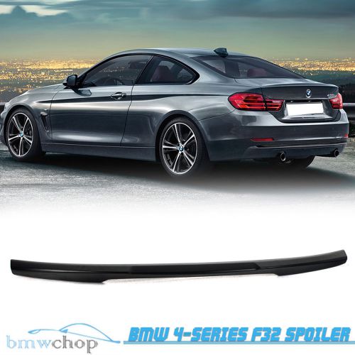 Unpainted bmw 4-series f32 coupe m4 style trunk spoiler 435i 420i 2016