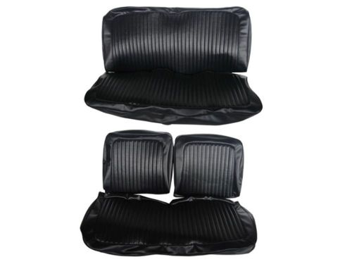 Pg classic 6617-ben-100 1973 dart swinger front bench seat cover set (black)