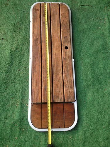 Bayliner capri boat floor deck hatch cover teak wood