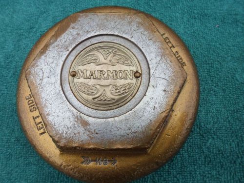 Very rare brass threaded  marmon hubcap hub cap antique old automobile car auto