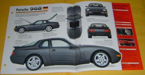 1995 porsche 968 club sport 4 cylinder 2990cc imp info/specs/photo 15x9