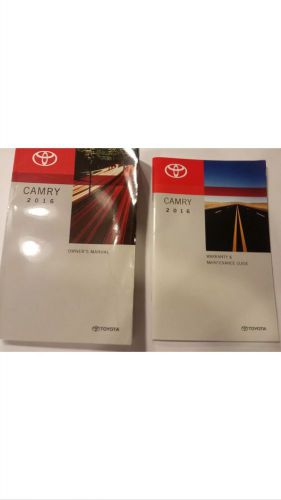 2016 toyota camry owners manual + warranty maintenance guide