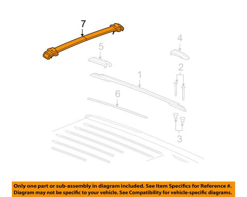 Jeep chrysler oem roof rack rail luggage carrier-cross rail 82209222