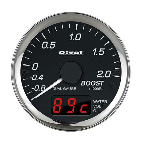 Pivot dual gauge pro obd boost meter for mitsubishi ek wagon b11w 3b20 (t/c) dpb