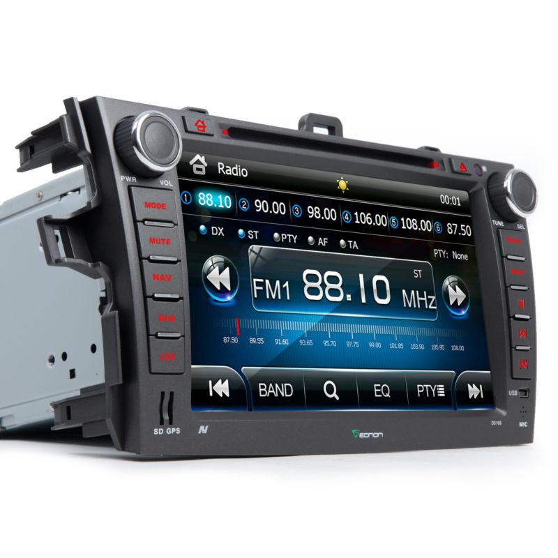 Toyota corolla in dash 2 din car dvd player gps navigation bluetooth ipod radio