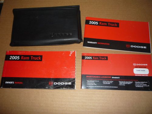 2005 dodge ram truck owner&#039;s manual set