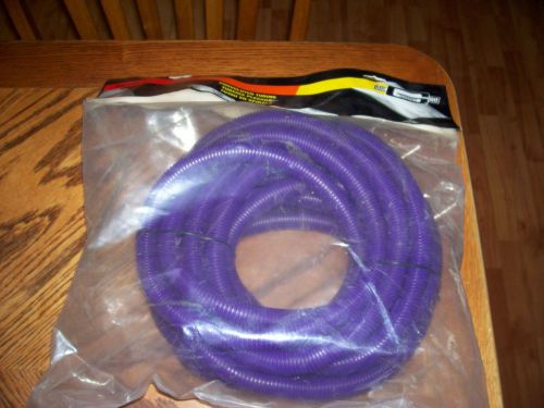 Purple  wire covering loom convoluted tubing split loom 3/4 dia. by 25 feet