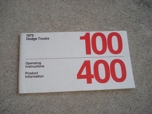 1979 dodge truck owner manual lil red express glove box operating instructions