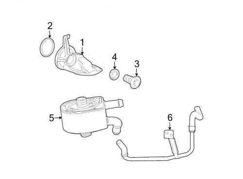 Ford oem engine oil filter adapter seal e3tz6749a image 4