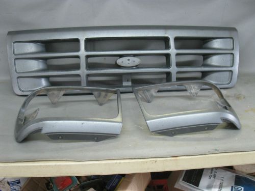 1992 98 ford truck grill &amp; headlight bezels    1013