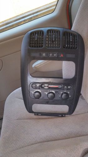 03  dodge grand caravan sport dash vents radio bezel climate control oem switch