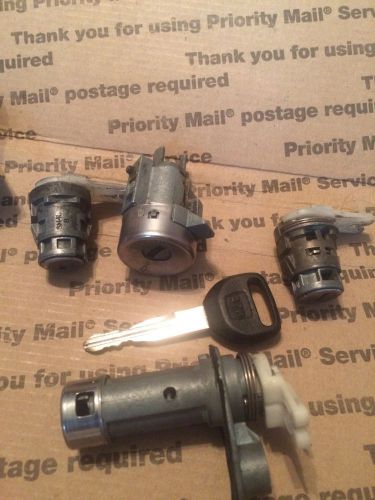 92-95 honda civic hatchback lock set key ignition trunk cylinder door eg tumbler