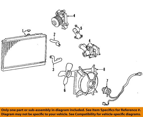 Mitsubishi oem 97-02 mirage-fan shroud mr188152