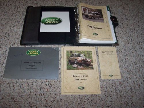 1998 land rover discovery owner owner&#039;s manual user guide le ls 4x4 4.0l v8