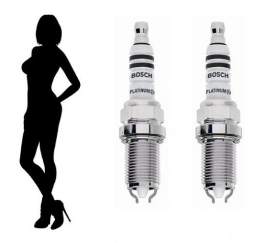 2x pack-bosch 4314-spark plug-platinum +2