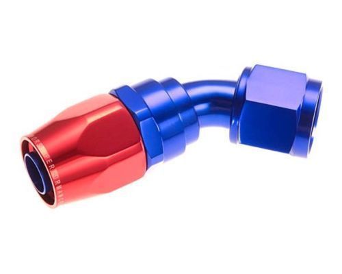 Redhorse performance 1045-06-1 -6an 45 degree hose end red/blue