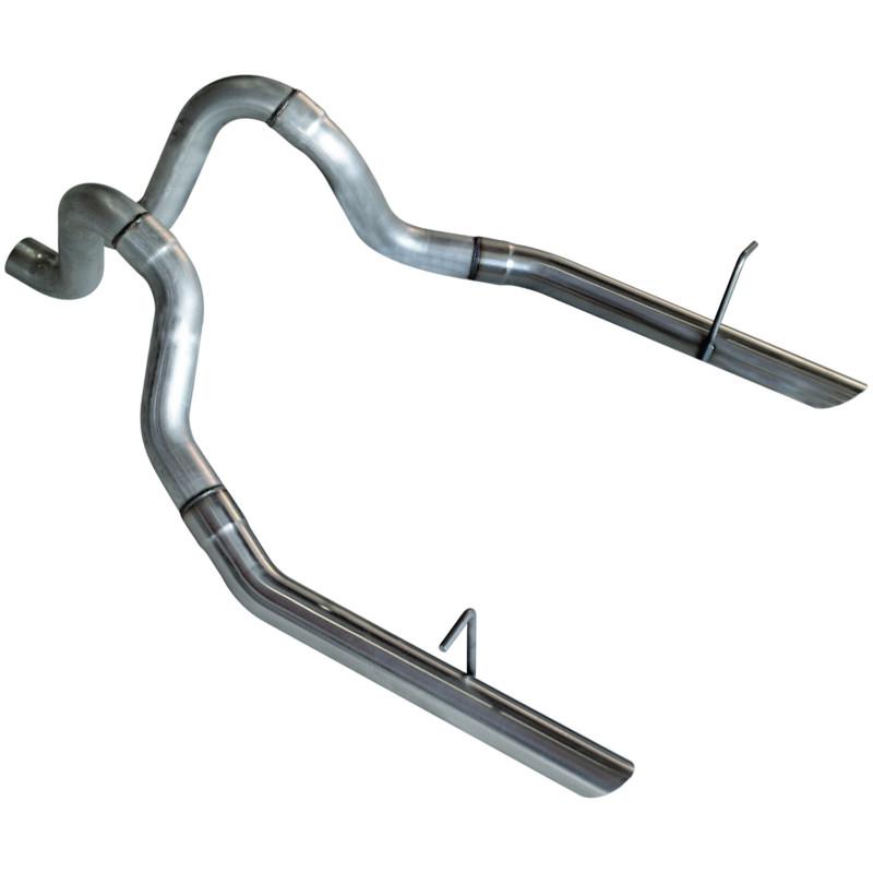 Flowmaster prebent tailpipes - 2.50 in. rear exit w/stainless tips - pair 15815
