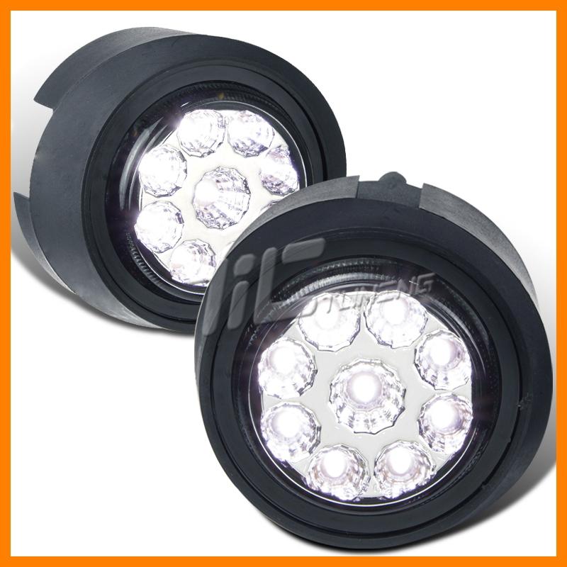 04 05 06 07 nissan armada titan suv truck black led front fog lights replacement