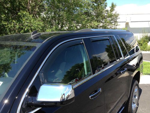 Cadillac escalade esv 2015 - 2016 in channel vent visors wind deflector 4 pc