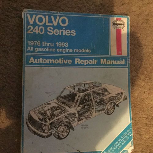 Haynes repair manual 240 volvo 1976 - 1993