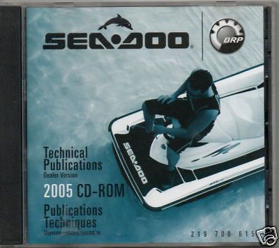 2005 sea doo sport boats technical publications cd