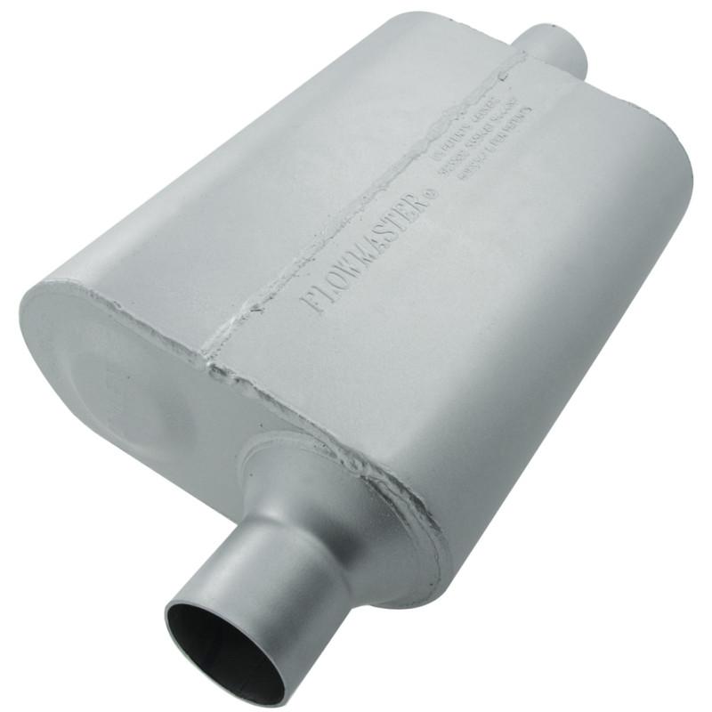 Flowmaster 40 delta flow muffler - 2.25 offset in / 2.25 center out - aggressive