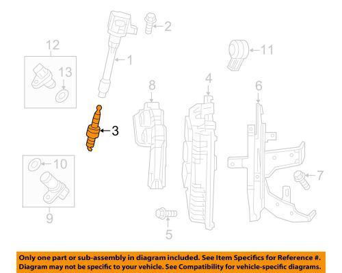 Honda oem 2015 fit 1.5l-l4 ignition system-spark plug 122905r0003