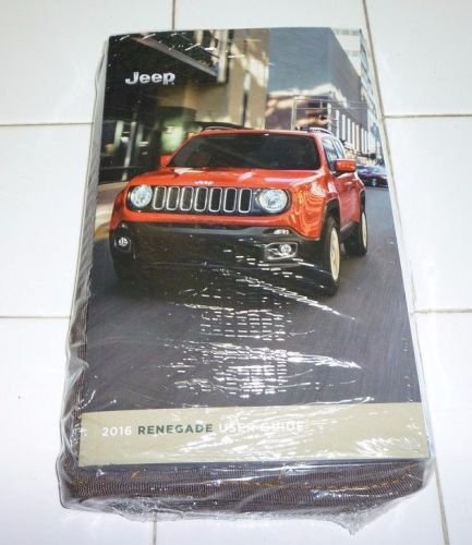 2016 jeep renegade user guide owners manual set 16 dvd w/case new