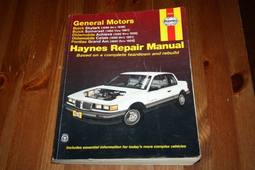 Repair manual haynes 38025 skylark, somerset, achieva, calais, grand am (ab)