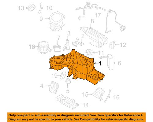 Ford oem 09-10 f-150-a/c evaporator core al3z19850n