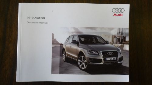 2010 audi q5 owner&#039;s manual set w/case and other books. no reserve