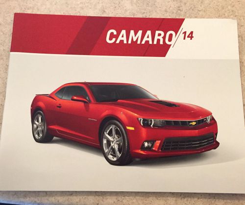 Camaro chevrolet 2014 catalog, sales brochure